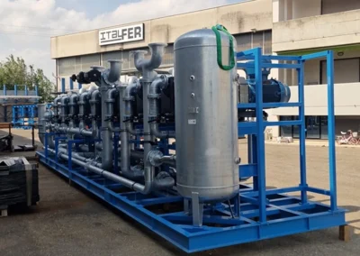 skid per la trasformazione di biomasse